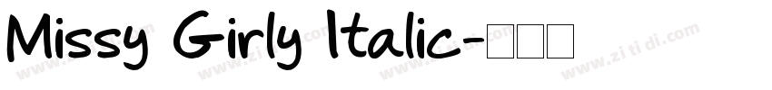 Missy Girly Italic字体转换